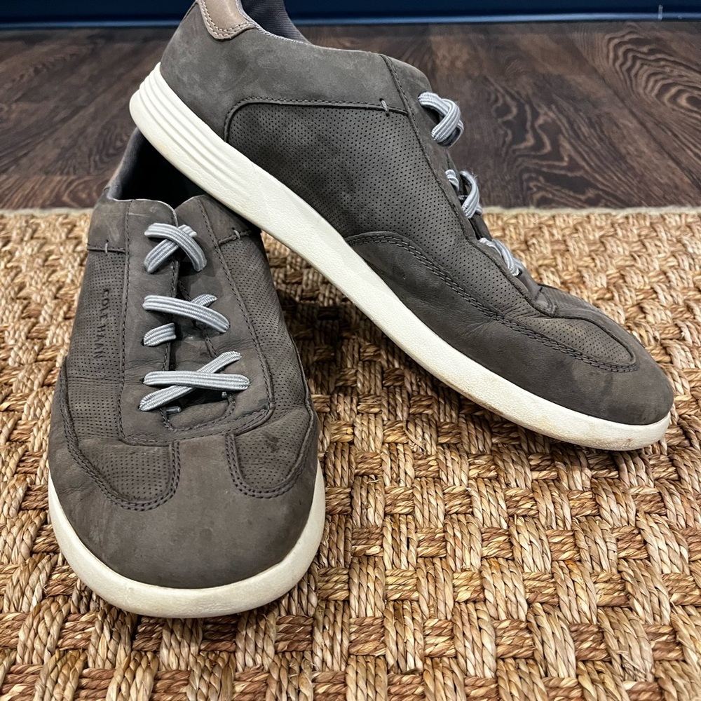 Cole Haan Men's Gray and White Sneakers